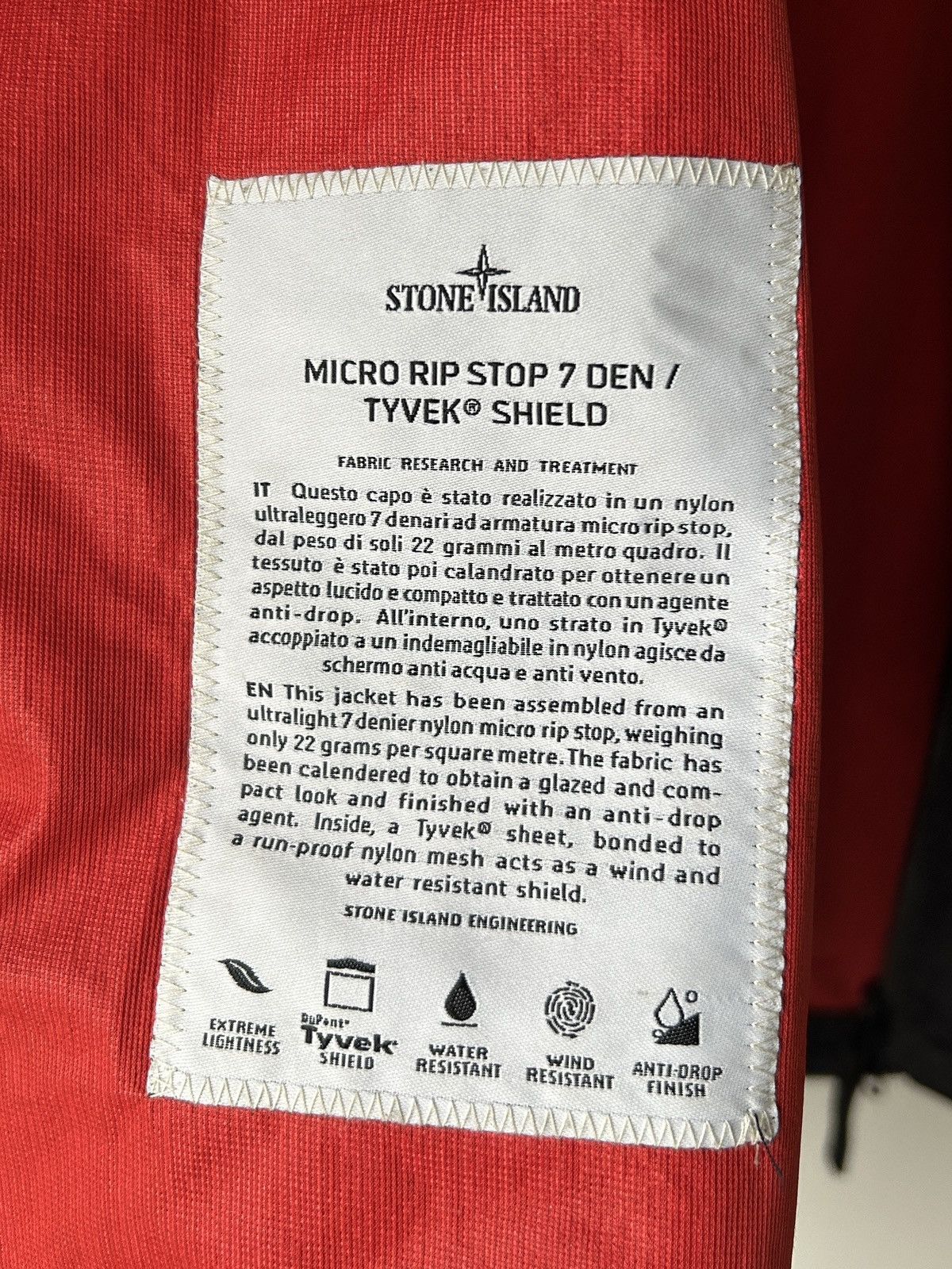 Stone Island Stone Island micro rip stop Tyvek shield navy jacket Size US XXL / EU 58 / 5 - 5 Thumbnail