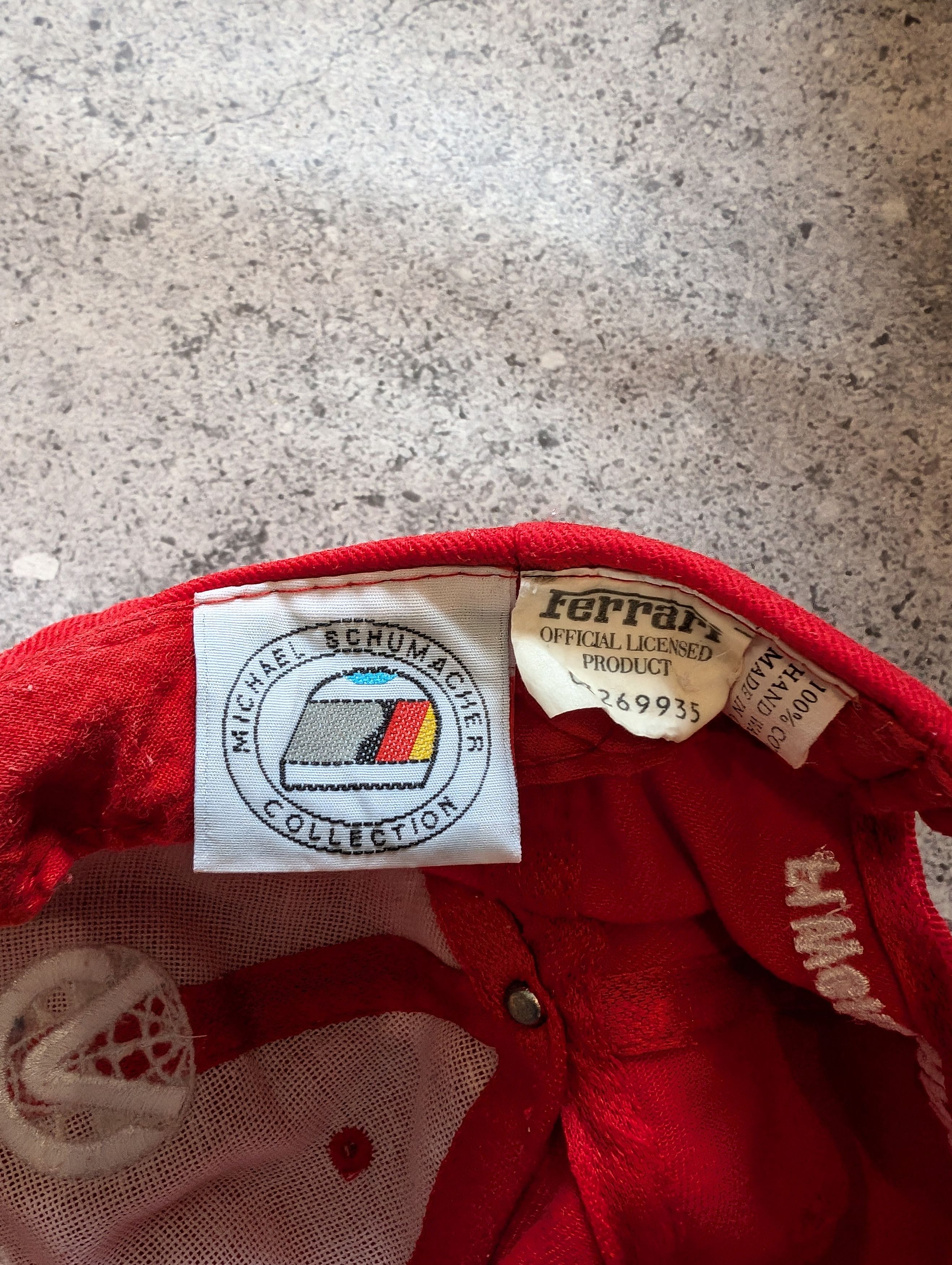 Ferrari × Formula 1 × Vintage Vintage Michael Schumacher F1 World Championship 2000 Hat Size ONE SIZE - 3 Thumbnail