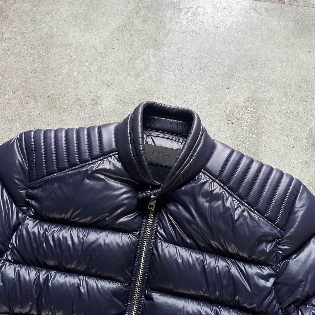Prada Prada Moto Nylon Puffer Down Jacket Size US L / EU 52-54 / 3 - 2 Thumbnail