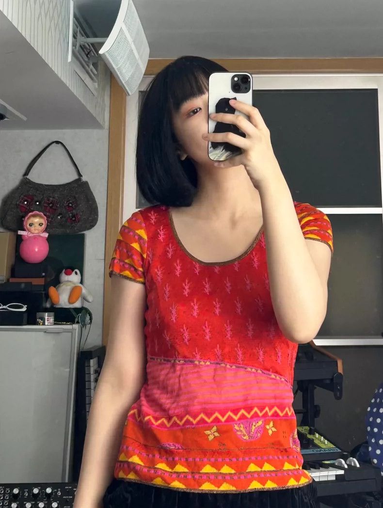 Kenzo KENZO 90's show knit patchwork top Size S / US 4 / IT 40 - 7 Thumbnail