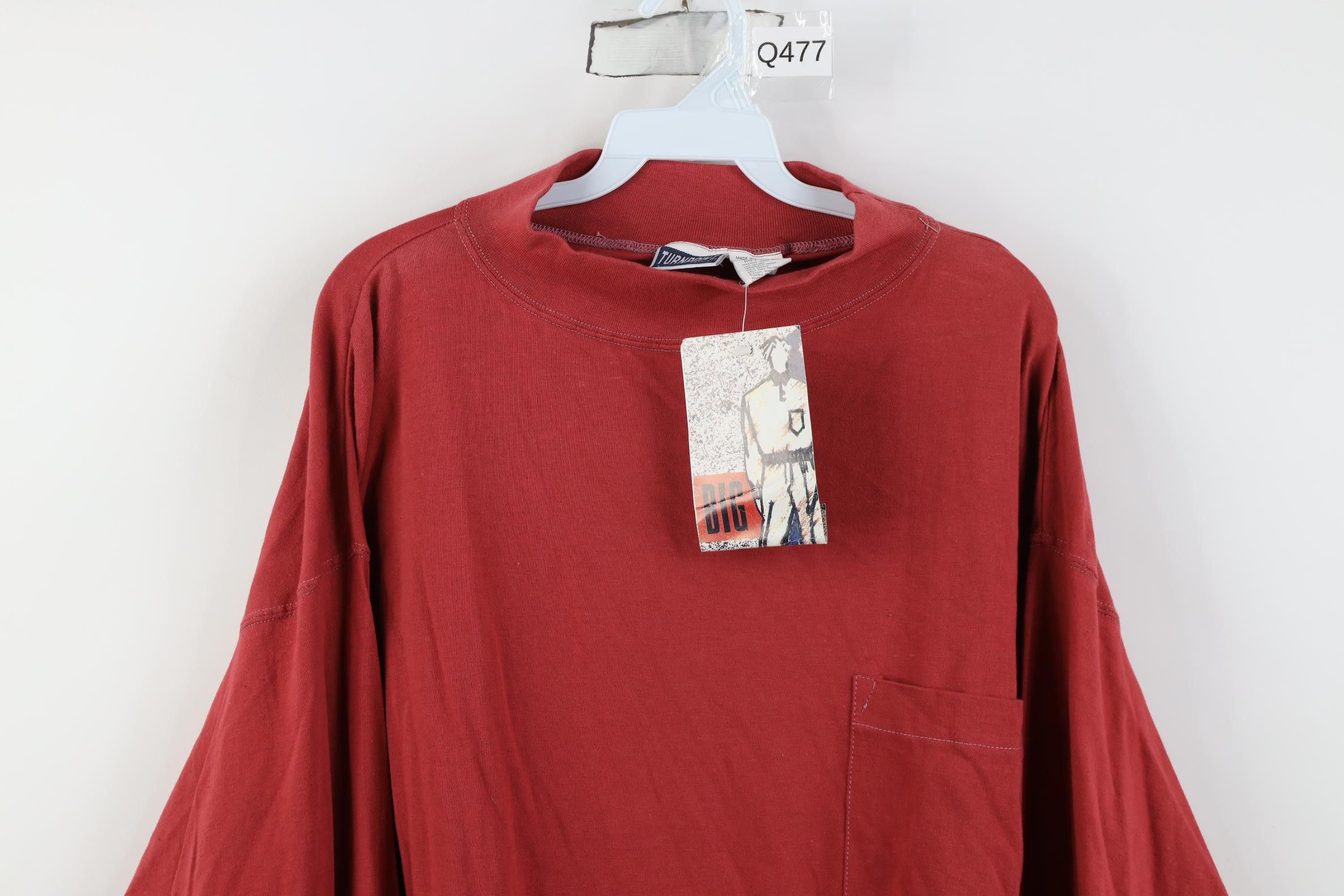 Vintage Deadstock Vintage 90s Streetwear Neck Long Sleeve T-Shirt Size US XXL / EU 58 / 5 - 2 Thumbnail