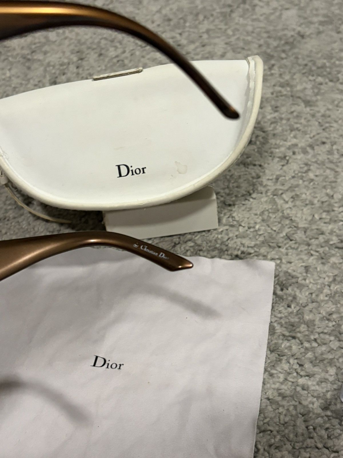 Dior Christian Dior 605JS Brown crystal swarovski Sunglasses Size ONE SIZE - 7 Thumbnail