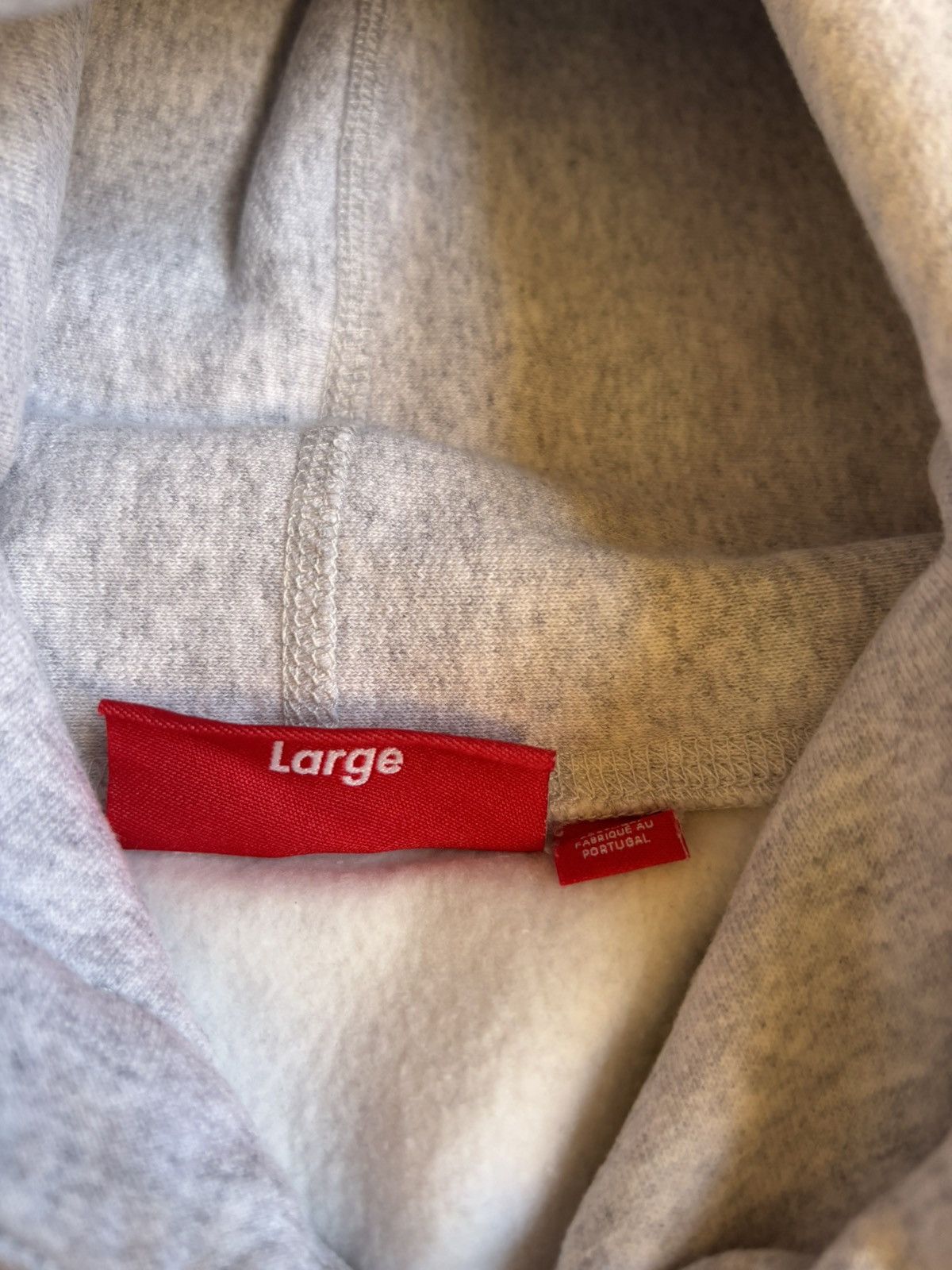 Supreme Supreme Grey Collegiate Sleeve Hoodie Size US L / EU 52-54 / 3 - 3 Thumbnail