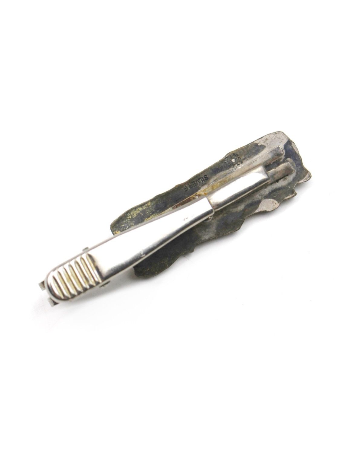 If Six Was Nine 1990S SIN “RECLINING FIGURE” SCULPTED SILVER FILLED TIE CLIP Size ONE SIZE - 4 Thumbnail