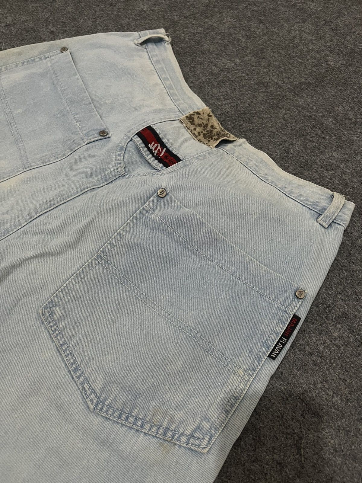Rap Tees Vintage Majah Flavah Baggy Denim Jorts Y2K Skater Style La Size US 32 / EU 48 - 4 Thumbnail