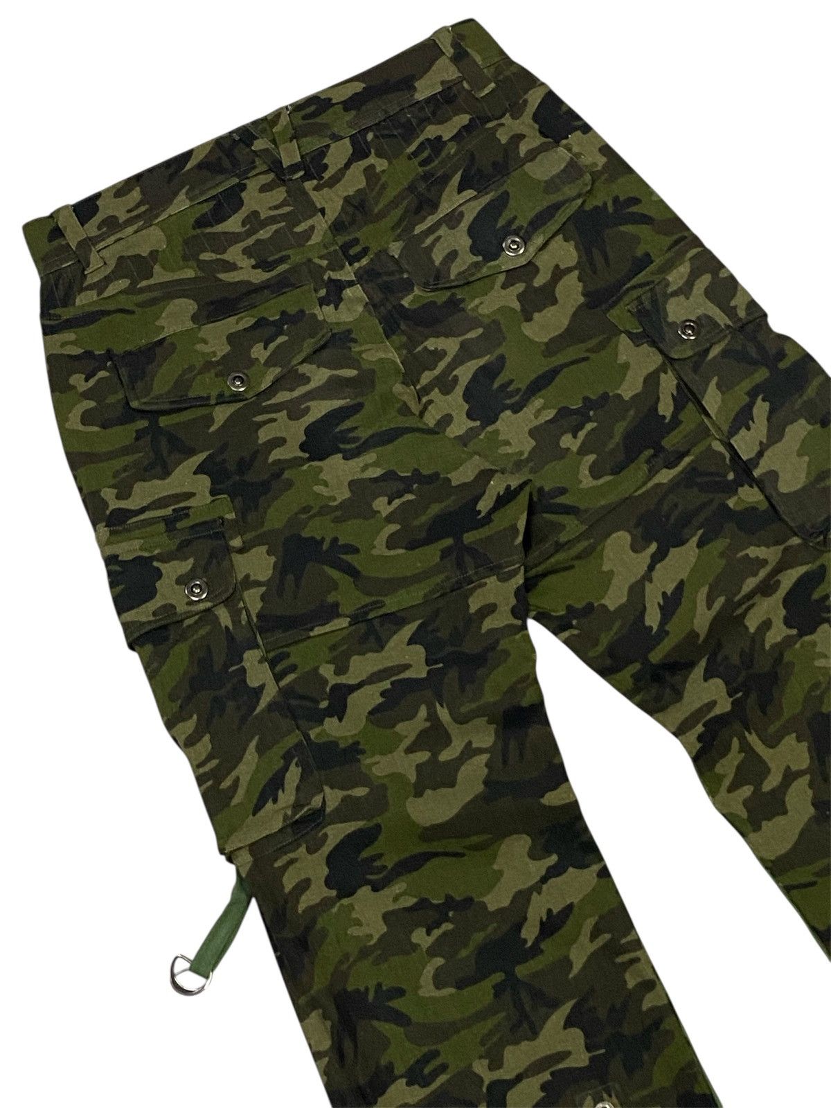 Japanese Brand Vice Fairy Multipocket Stretch Wide Leg Camo Cargo Pants Size US 30 / EU 46 - 6 Thumbnail