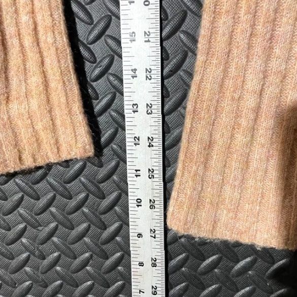 Vintage A New Day Womens Ribbed Flare Pants Tan Size Medium Knit Lounge Casual Beige 29 Cargo Size 29" - 5 Thumbnail