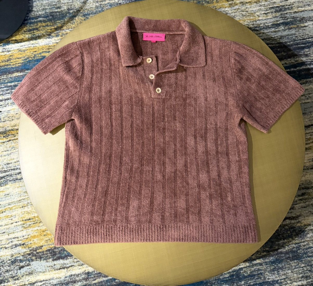 The Elder Statesman The Elder Statesman Terry Knit Polo – Medium Size US M / EU 48-50 / 2 - 1 Thumbnail