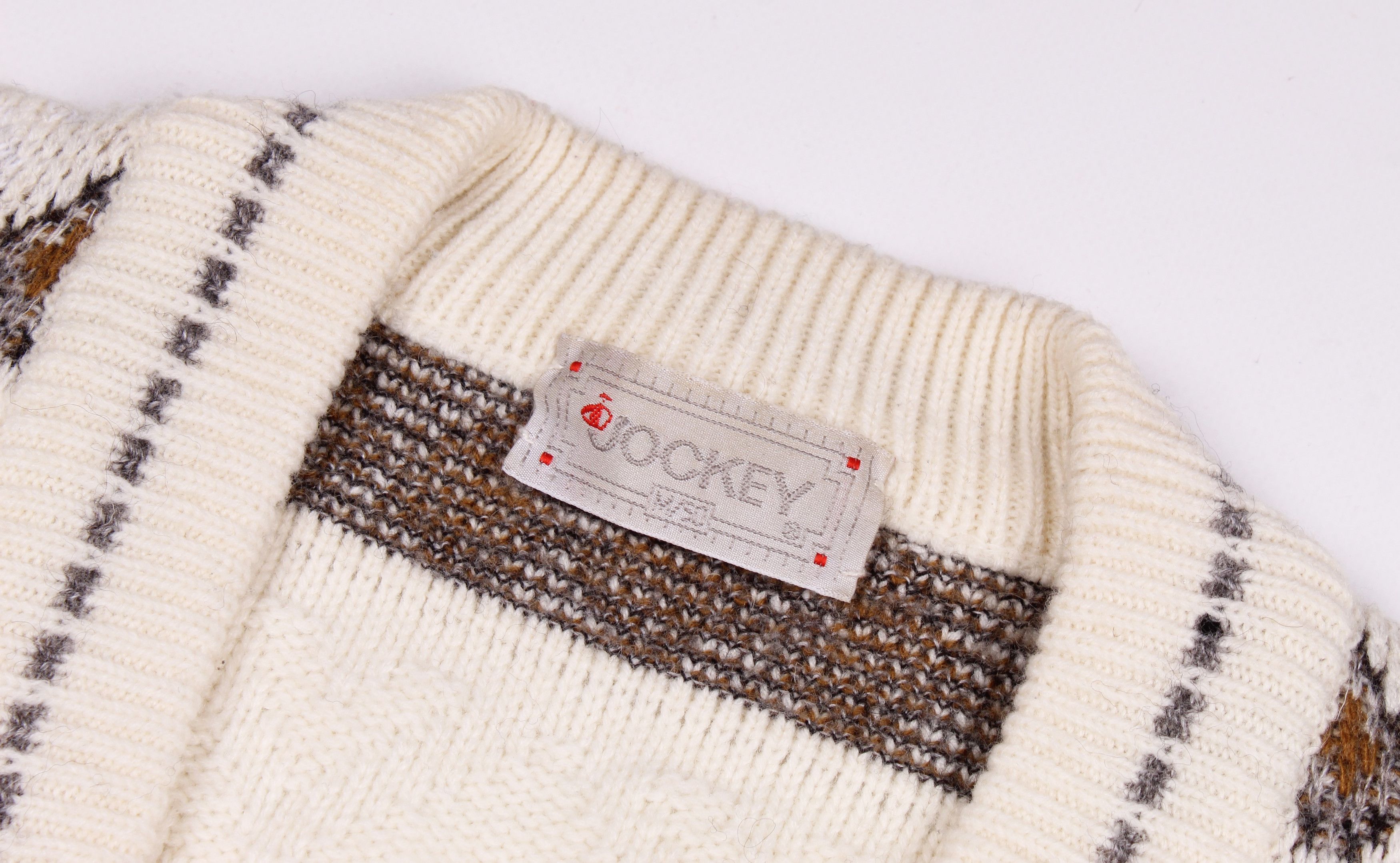 Jockey Vintage Jockey 90's Wool Blend V-Neck Sweater Jumper Size US M / EU 48-50 / 2 - 3 Thumbnail