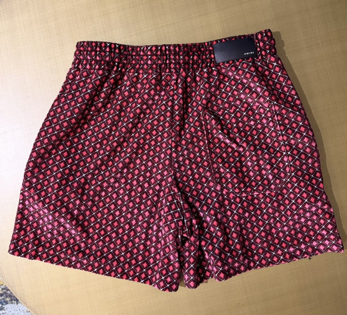 Amiri AMIRI Red Diamond Pattern Shorts Size M Like New Size US 32 / EU 48 - 3 Thumbnail