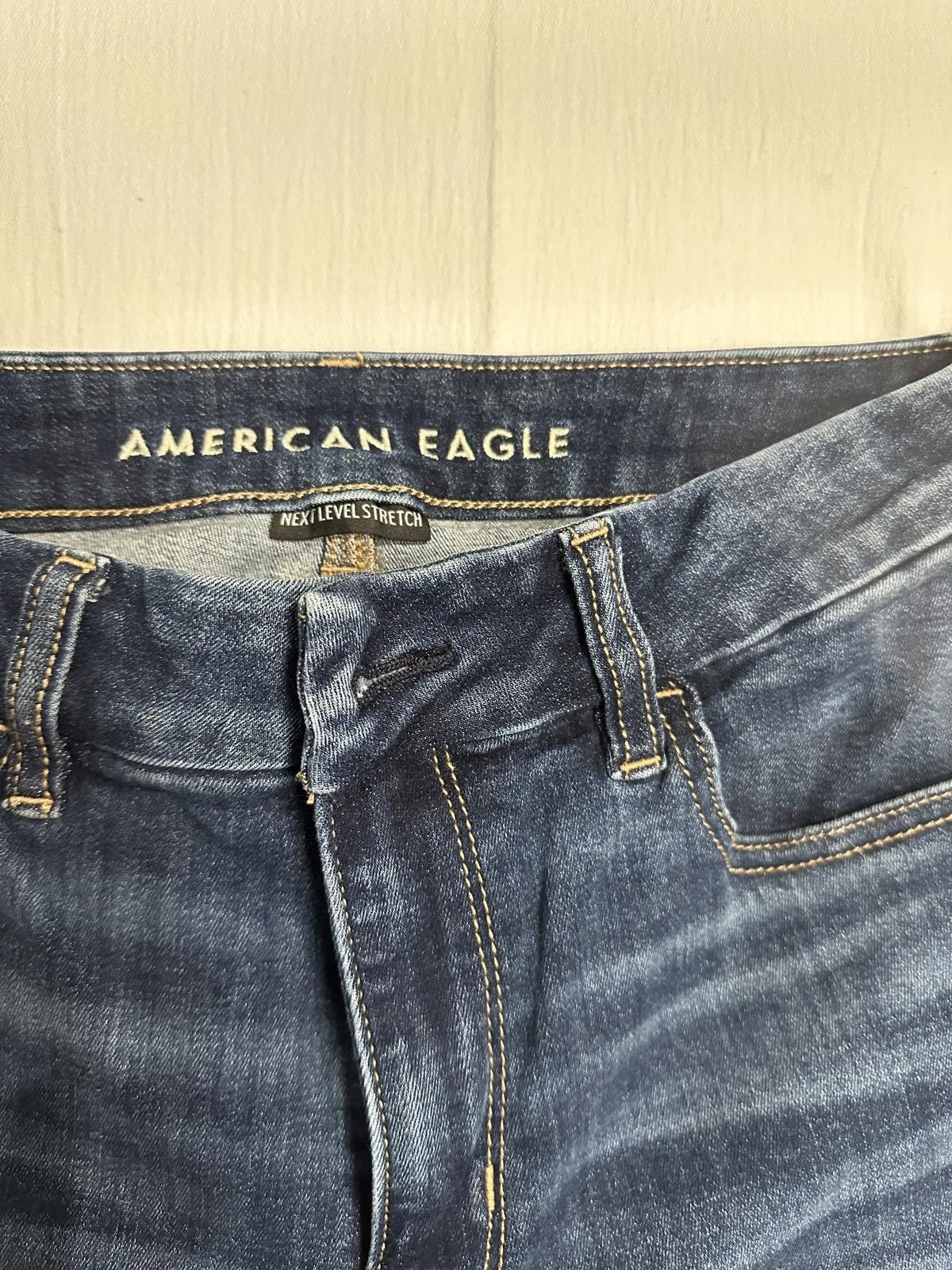 American Eagle Outfitters American Eagle Women's Skinny Jeans - Dark Wash Size 30" / US 8 / IT 44 - 2 Thumbnail