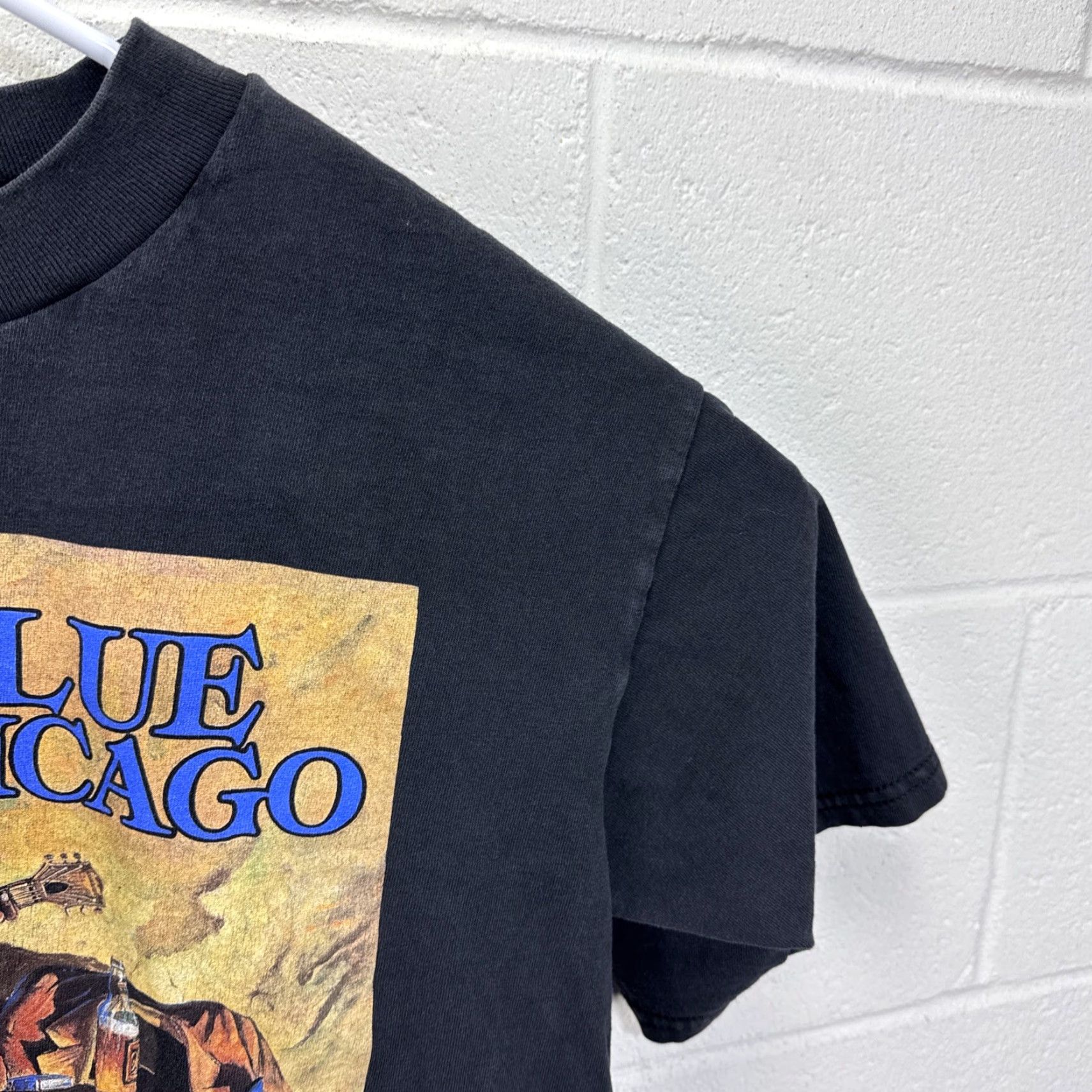 Vintage VINTAGE Blue Chicago T-Shirt Rambler 1994 Unisex Adults Crew Neck Short Sleeve Black Cotton Logo Spellout Graphic Print USA 90s Art Style Size US L / EU 52-54 / 3 - 7 Thumbnail