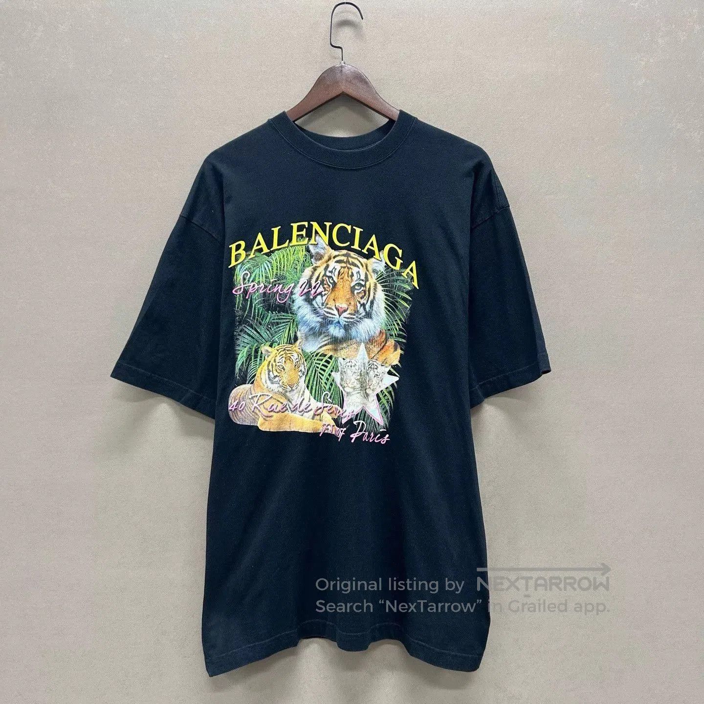 Balenciaga Black Print Short Sleeve T. Size US M / EU 48-50 / 2 - 1 Thumbnail