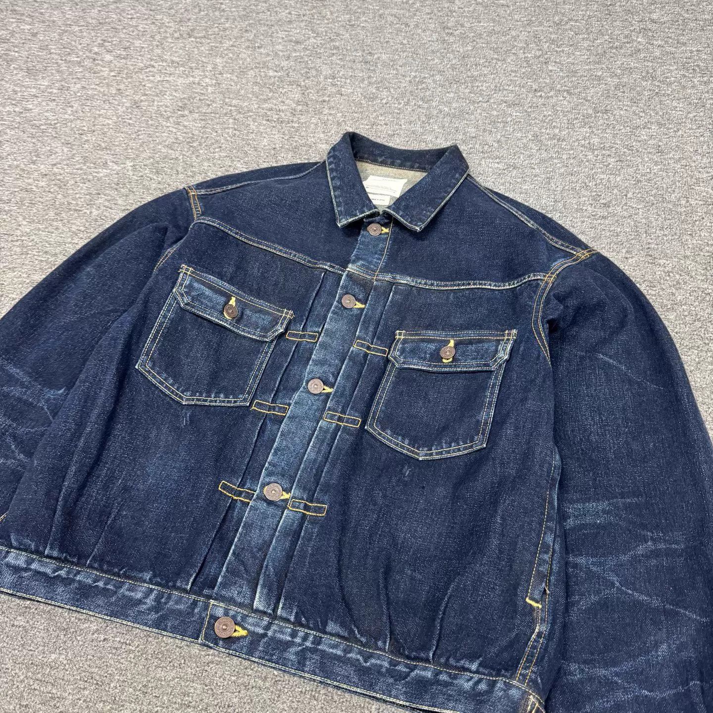 Visvim Visvim 24SS 101XX DMGD MUD OD Denim JKT Size US M / EU 48-50 / 2 - 3 Thumbnail