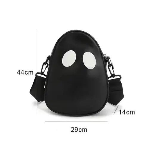 Japanese Brand Unisex Halloween Cartoon Ghost Pu Crossbody Bags Size ONE SIZE - 2 Thumbnail