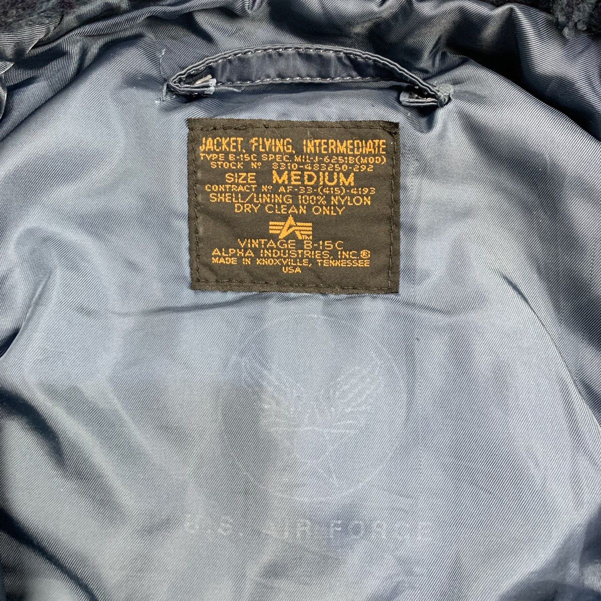 Alpha Industries Vintage 80s 90s alpha industries B-15C bomber flight jacket Size US M / EU 48-50 / 2 - 7 Thumbnail