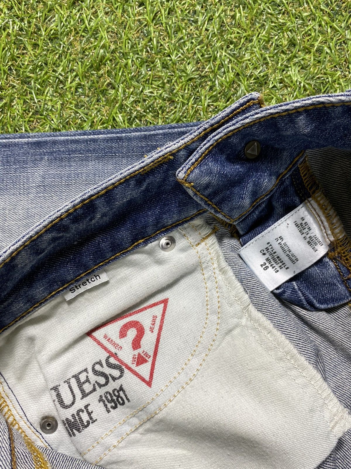 Guess Vintage Guess flared jeans denim faded streetwear size 26 Size 26" / US 2 / IT 38 - 8 Thumbnail