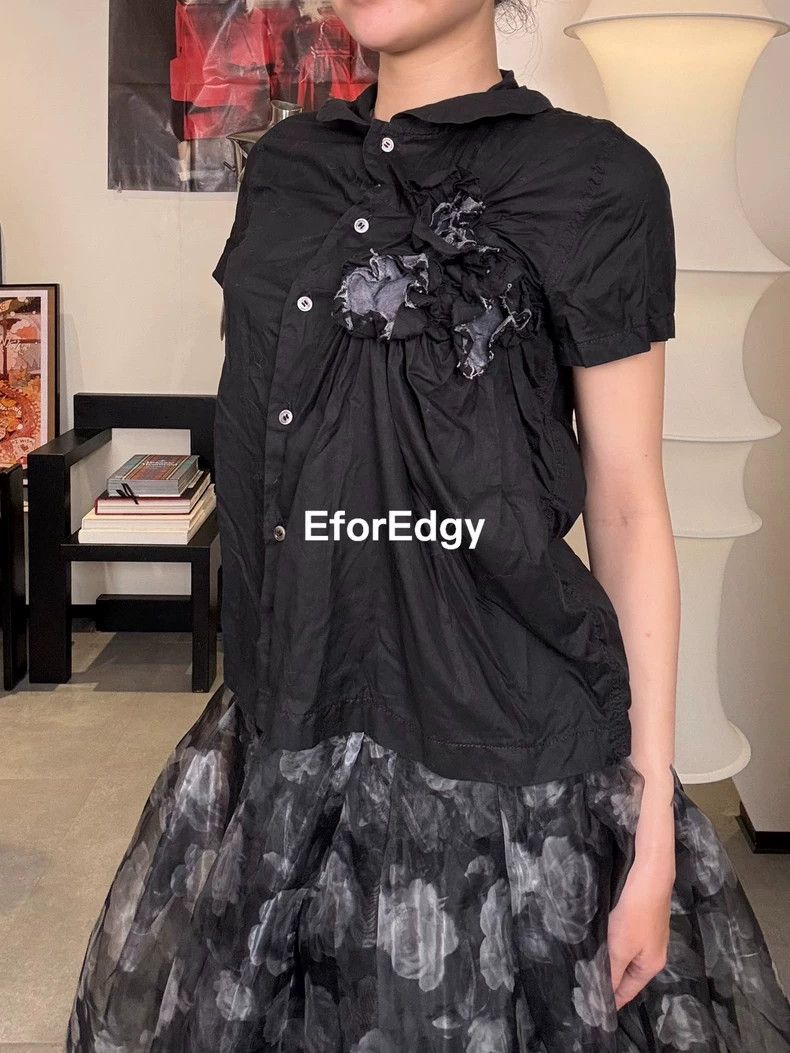 Other Comme Des Garcons Rose Pleated Short Sleeve Shirt Size M / US 6-8 / IT 42-44 - 3 Thumbnail