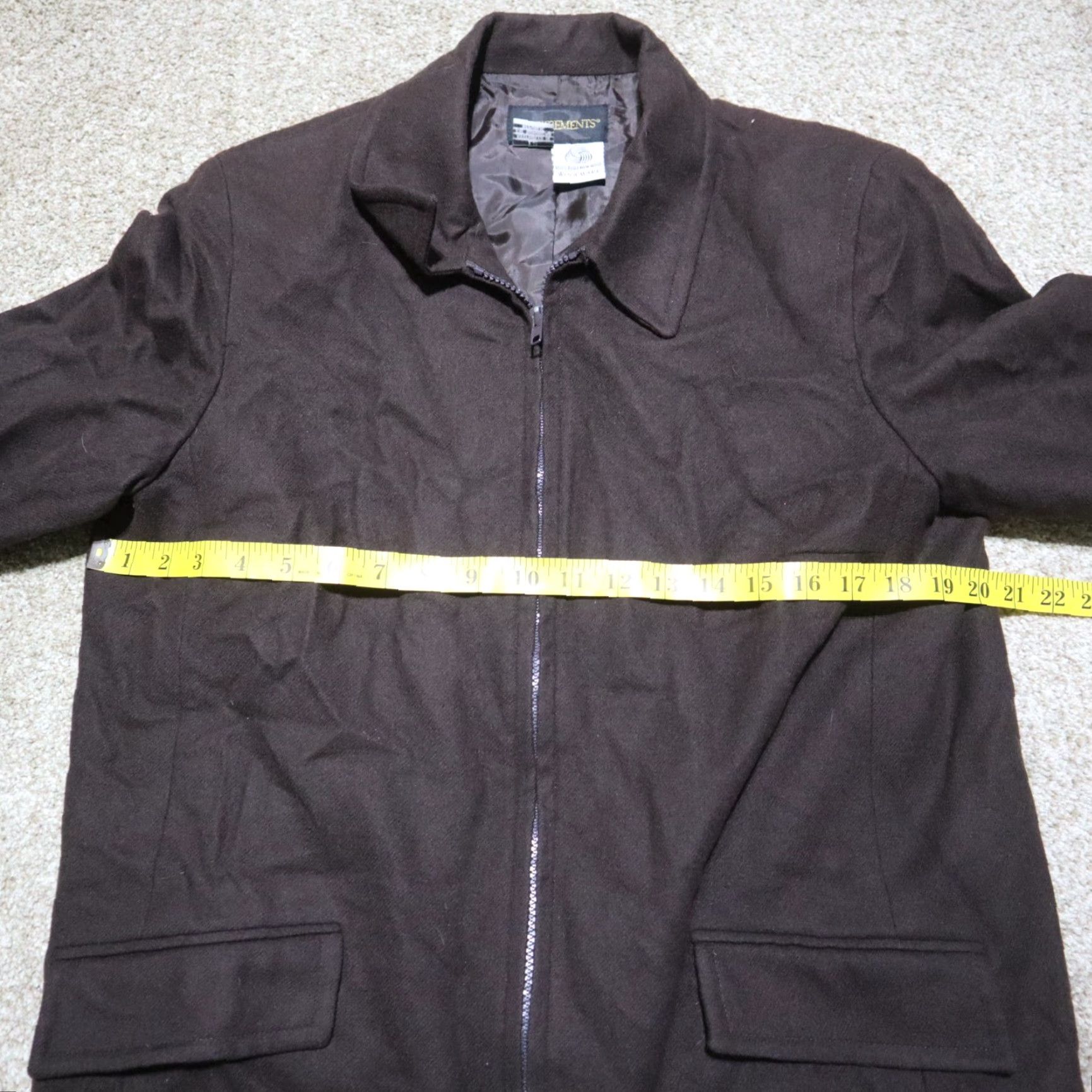 Vintage Requirements Dark Brown Wool Jacket Fully Lined Full Zip Ladies Women's Size 12 Size XL / US 12-14 / IT 48-50 - 5 Thumbnail