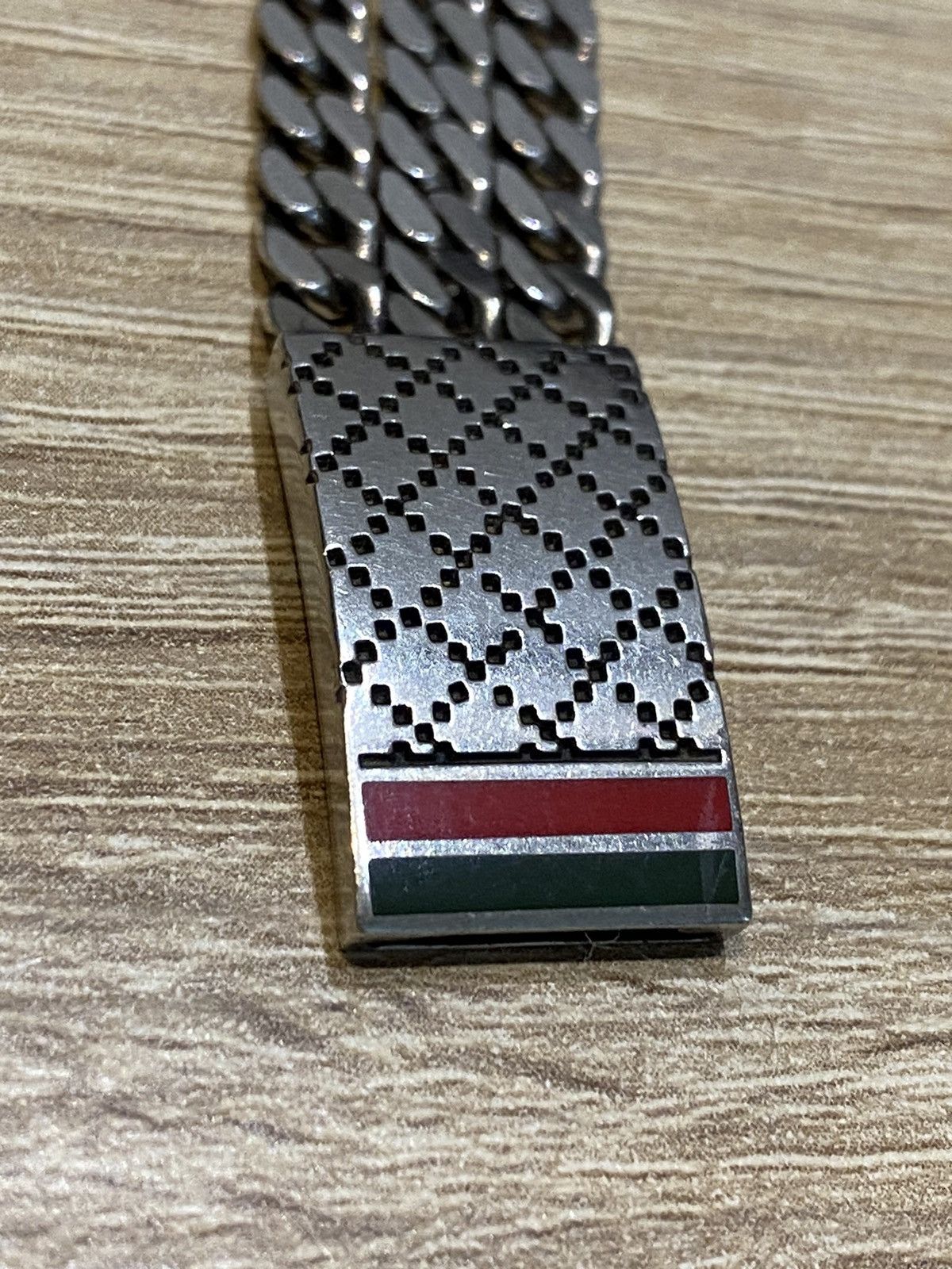 Gucci Authentic GUCCI Diamantissima Bracelet Silver 925 Kihei Size ONE SIZE - 12 Thumbnail