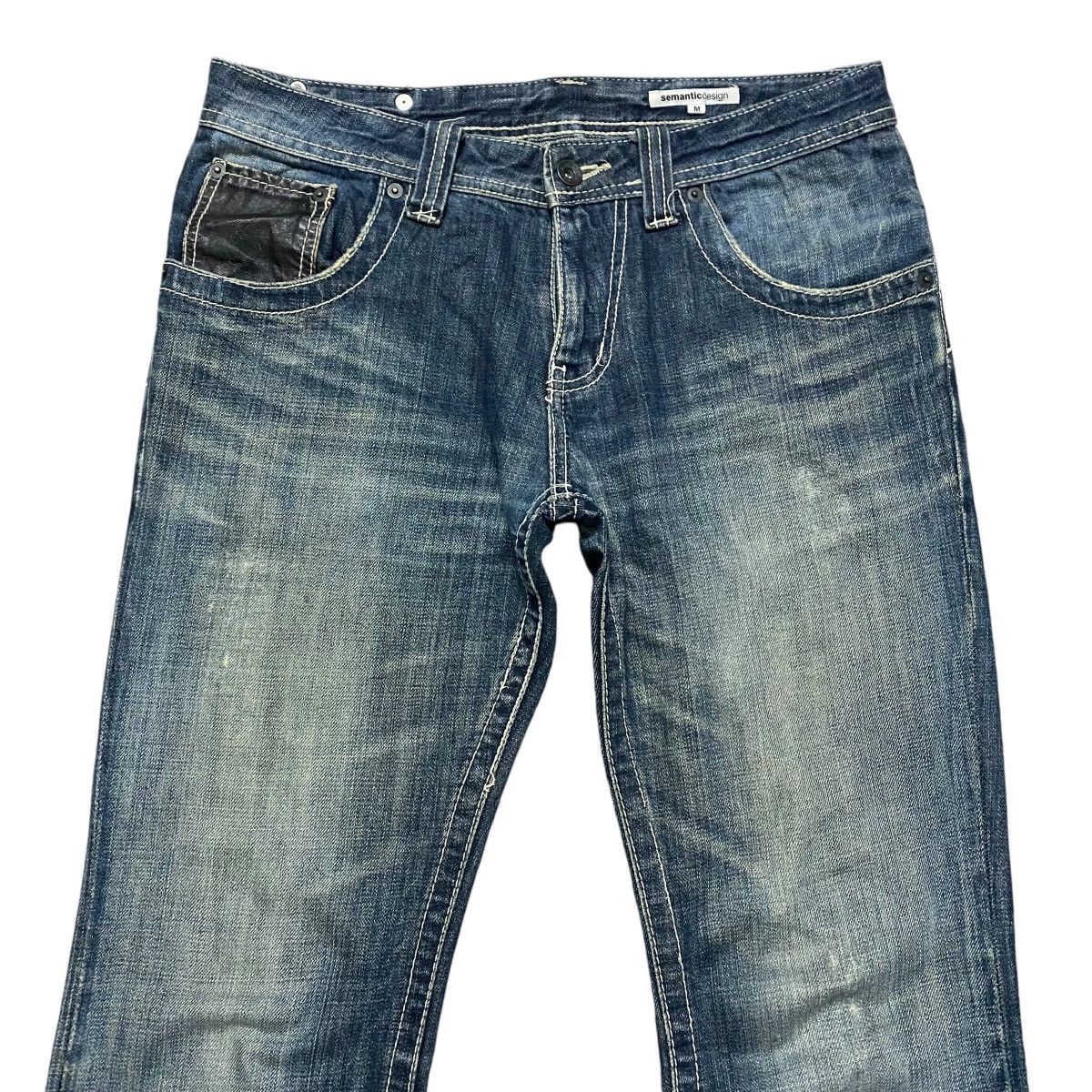semanticdesign Semantic Design Twin Guns Denim Flare Jeans Distressed Size US 32 / EU 48 - 3 Thumbnail