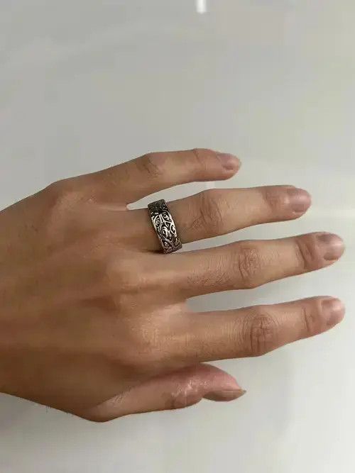 Ring Of Fire Y2K Sterling Silver Eye Ring Size ONE SIZE - 2 Thumbnail