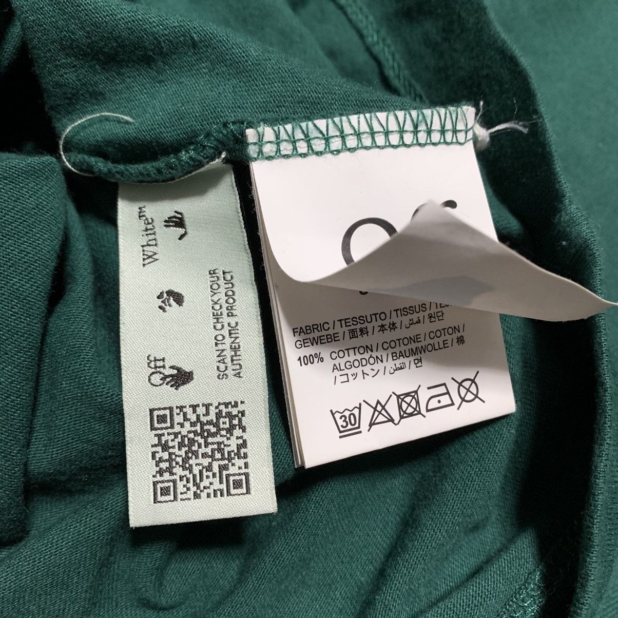 Off-White Off White Small Caravaggio Arrows Green Tee Virgil Abloh Size US S / EU 44-46 / 1 - 7 Thumbnail