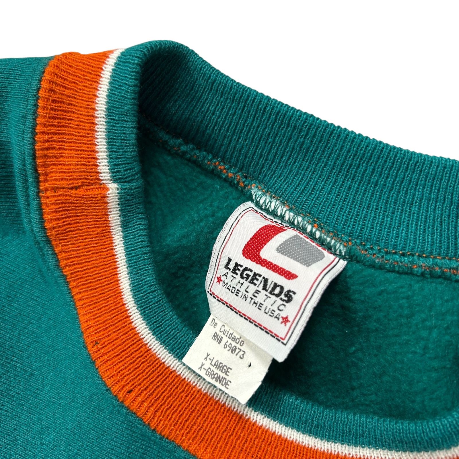 NFL VTG 90s NFL MIAMI DOLPHINS LEGENDS SPELL OUT SWEATSHIRT Size US XL / EU 56 / 4 - 7 Thumbnail