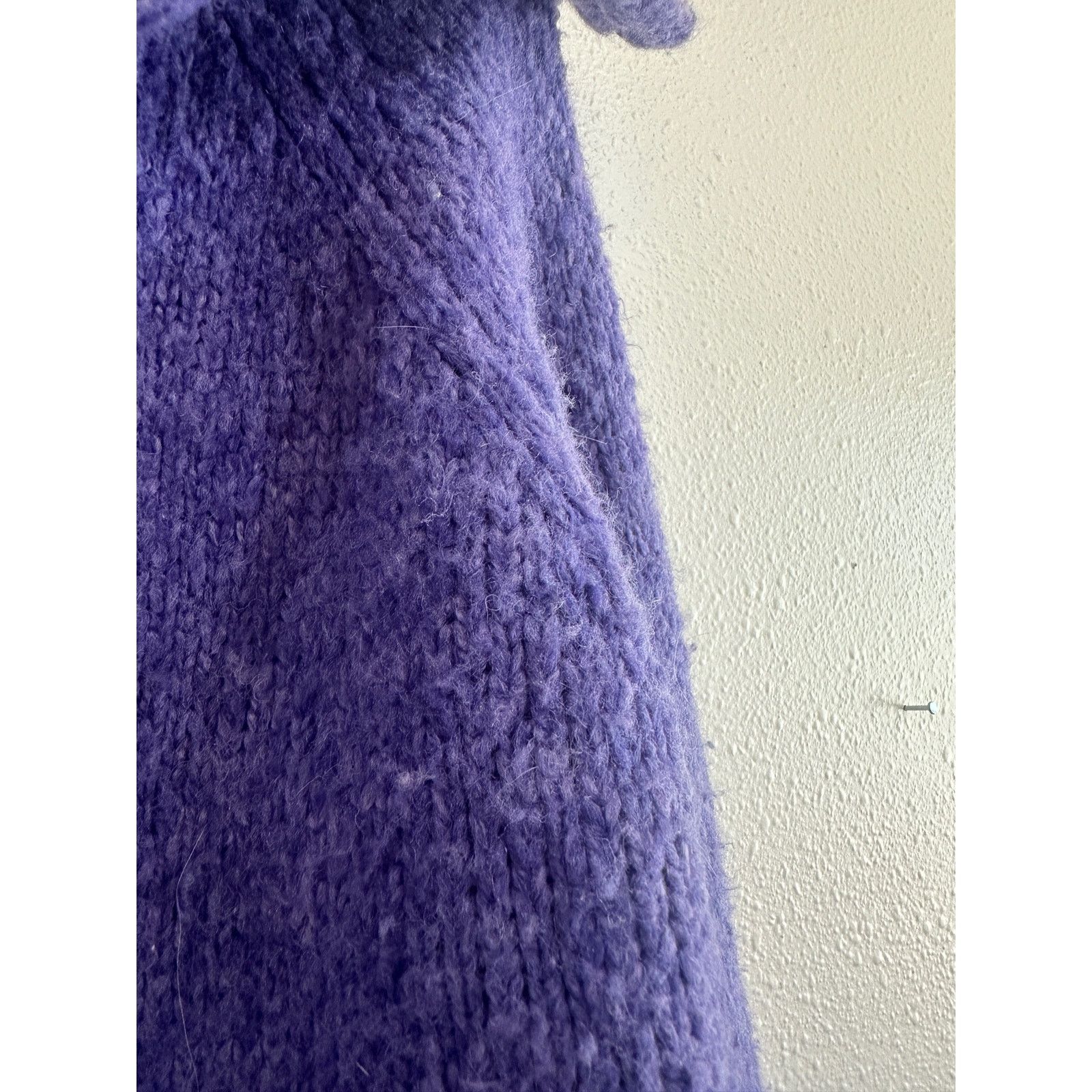 Jones New York Y2K Deep Periwinkle Collared Cardigan size medium Size M / US 6-8 / IT 42-44 - 9 Thumbnail