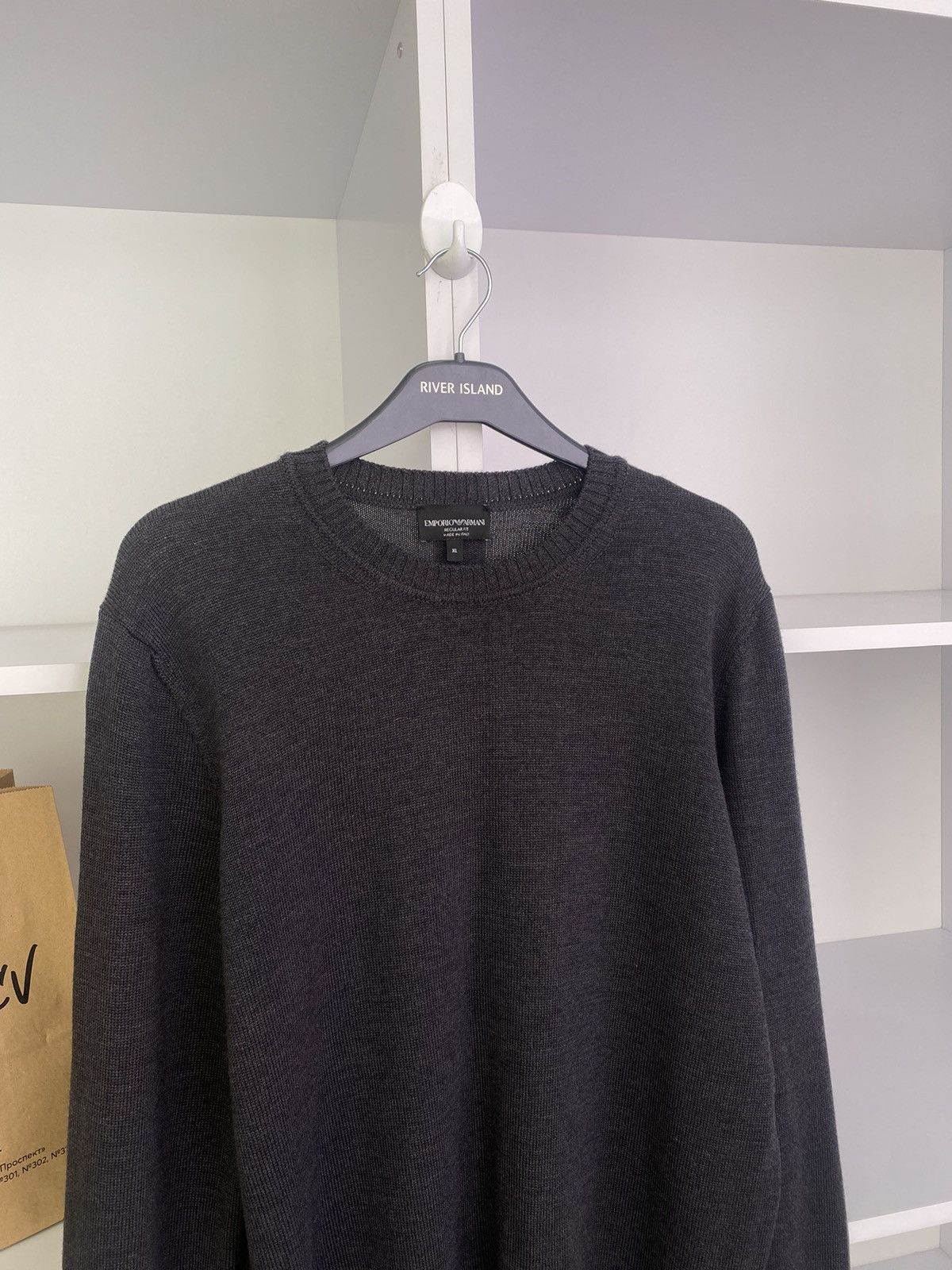 Designer × Emporio Armani × Vintage Vintage Emporio Armani Luxury Sweater Size US XL / EU 56 / 4 - 5 Thumbnail