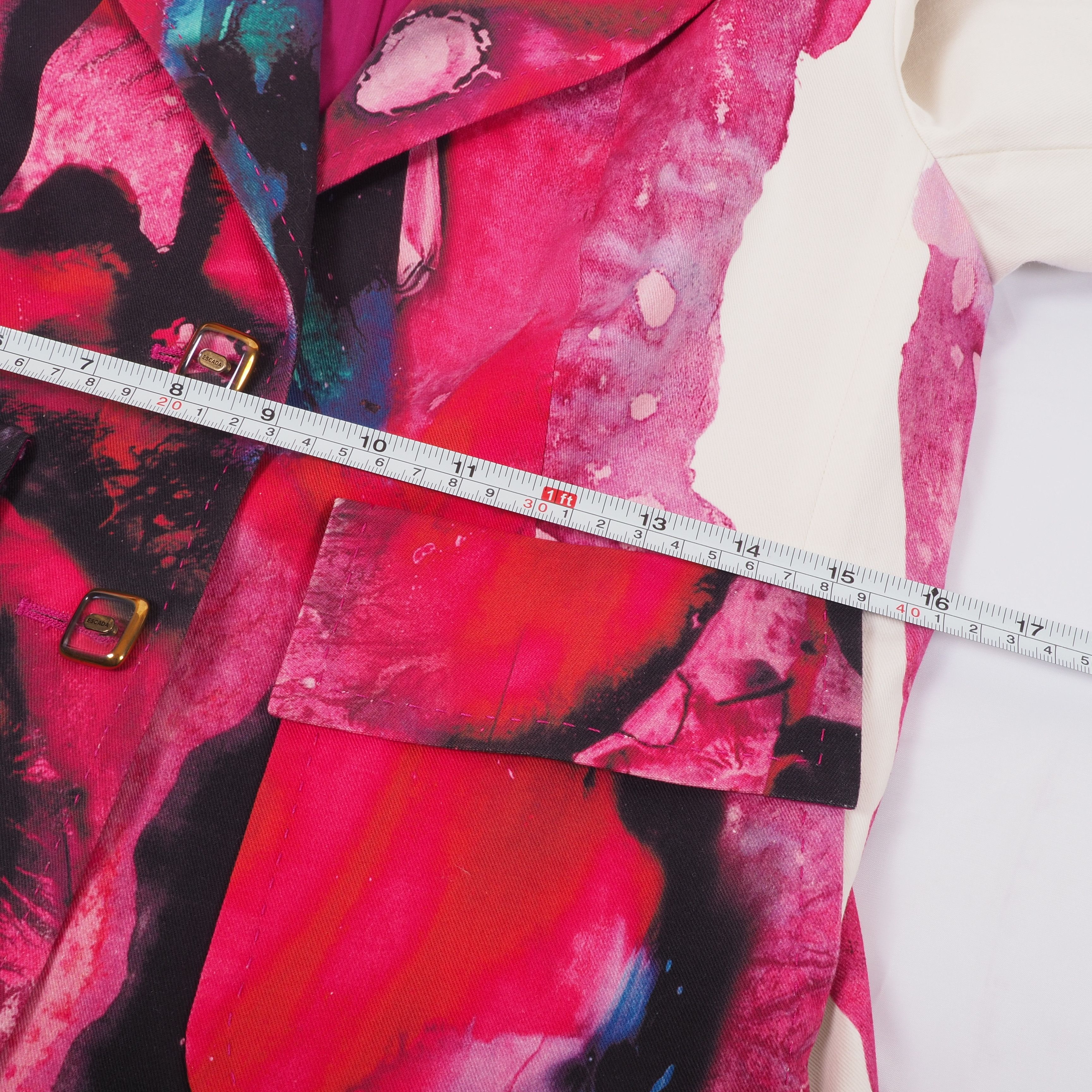 Escada Escada Vintage Abstract Print Blazer Size S / US 4 / IT 40 - 12 Thumbnail
