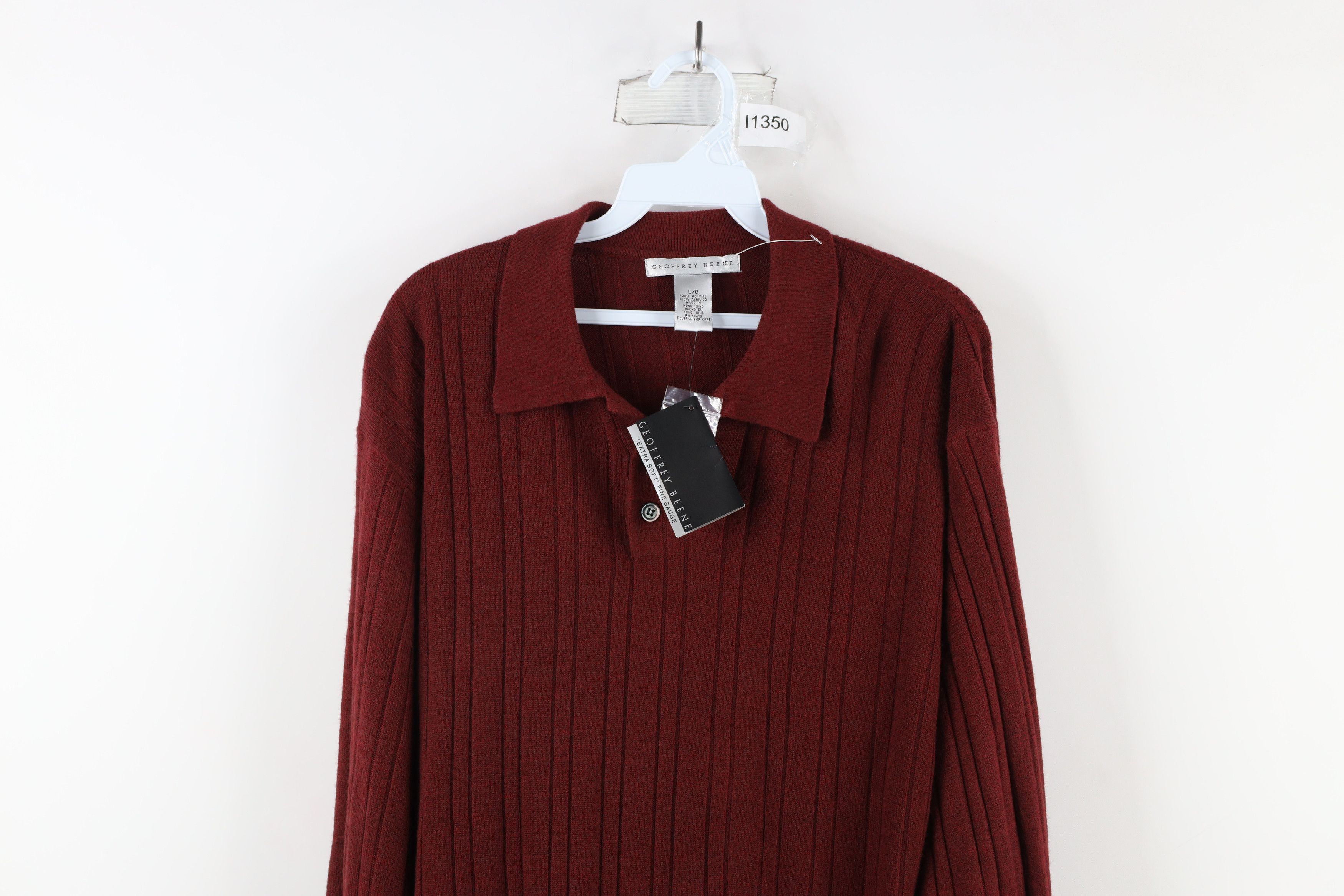 Vintage Deadstock Vintage 90s Streetwear Pullover Sweater Size US L / EU 52-54 / 3 - 2 Thumbnail