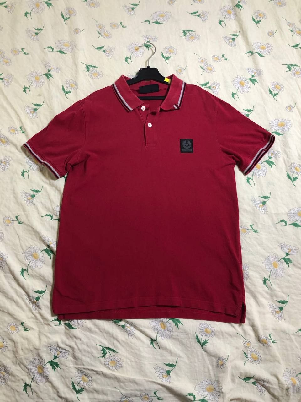 Belstaff Streetwear Polo Belstaff red logo T-Shirt Y2K Vintage Size US M / EU 48-50 / 2 - 1 Thumbnail