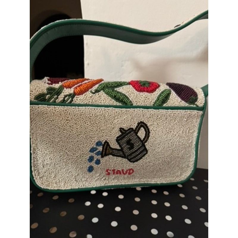 Staud STAUD Tommy Beaded Crudite Vegetable Print Bag Size ONE SIZE - 2 Thumbnail