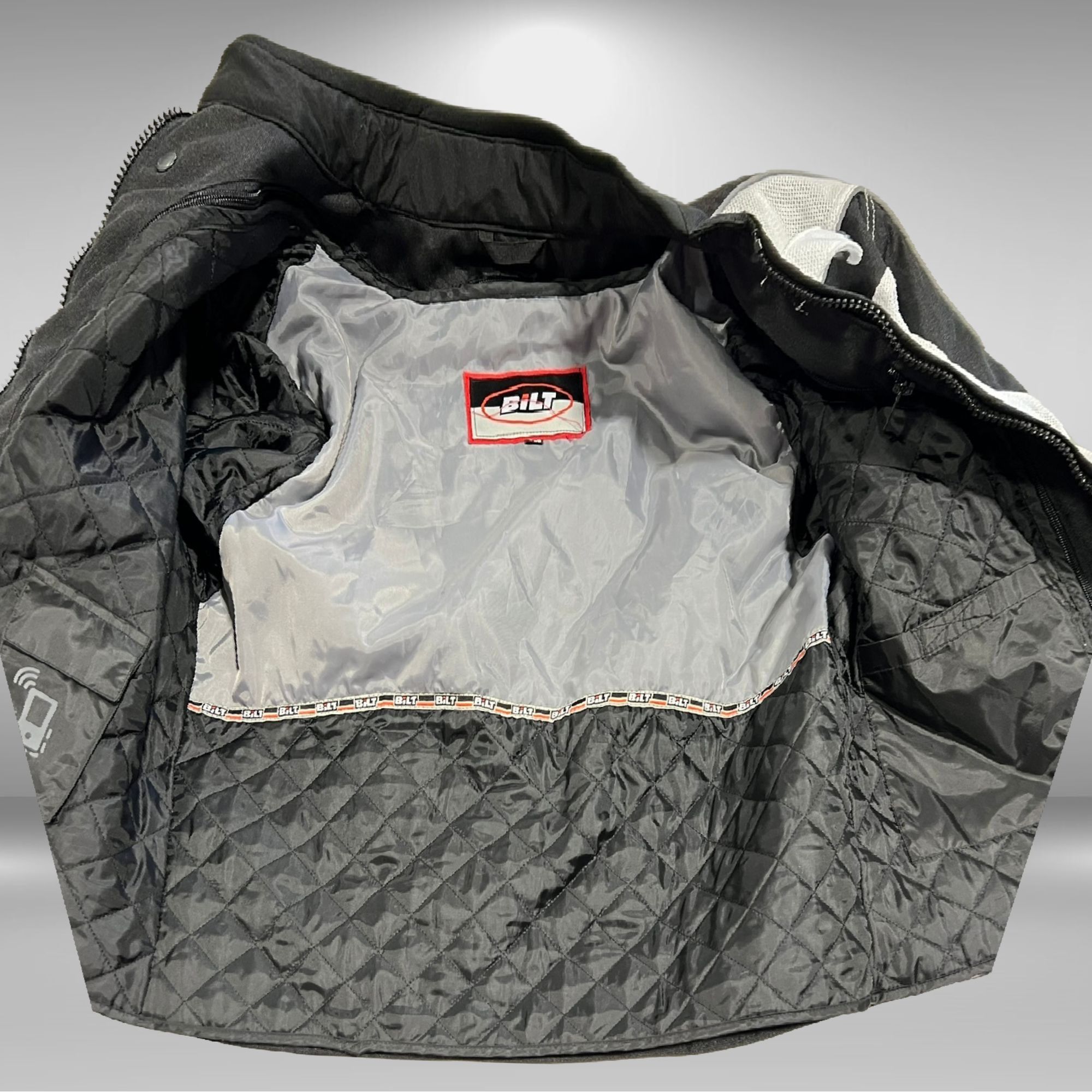 Other BILT Techno 2 Motorcycle Jacket – White/Black, Armored Size L / US 10 / IT 46 - 5 Thumbnail