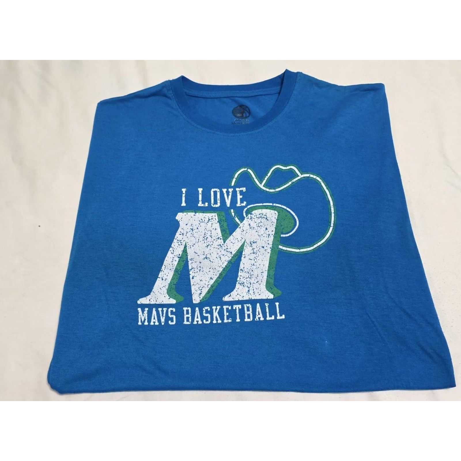 Vintage VINTAGE Dallas Mavericks I Love Mavs Basketball Retro Logo Special Edition Mavs vs Blazers T-shirt XL Size US XL / EU 56 / 4 - 2 Thumbnail