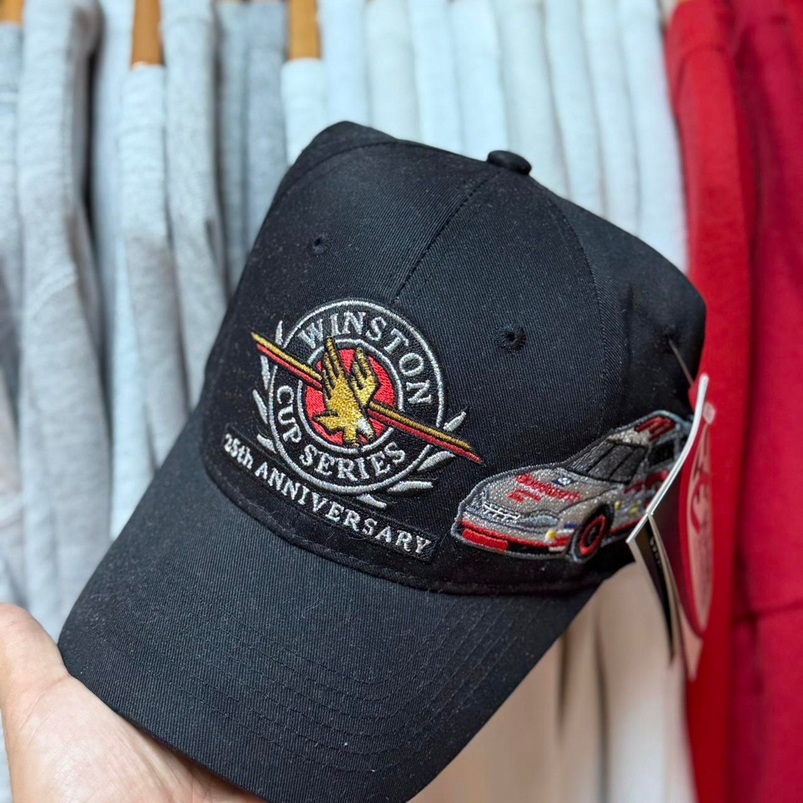 NASCAR × Vintage Vintage 90s NASCAR Dale Earnhardt Racing Race Car Cap Size ONE SIZE - 2 Thumbnail