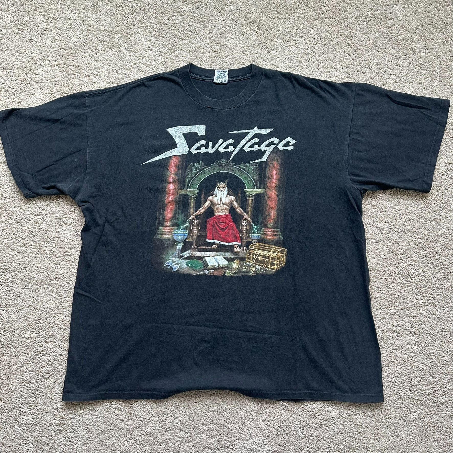 Band Tees Vintage Y2K Savatage Hall of the Mountain King T-Shirt Heavy Size US XL / EU 56 / 4 - 4 Thumbnail