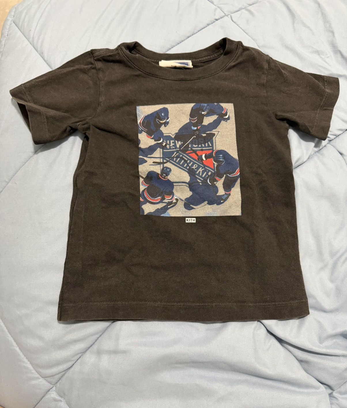 Kith Kith Kids New York Rangers On Ice Vintage Tee Size 2T Size US XXS / EU 40 - 2 Thumbnail