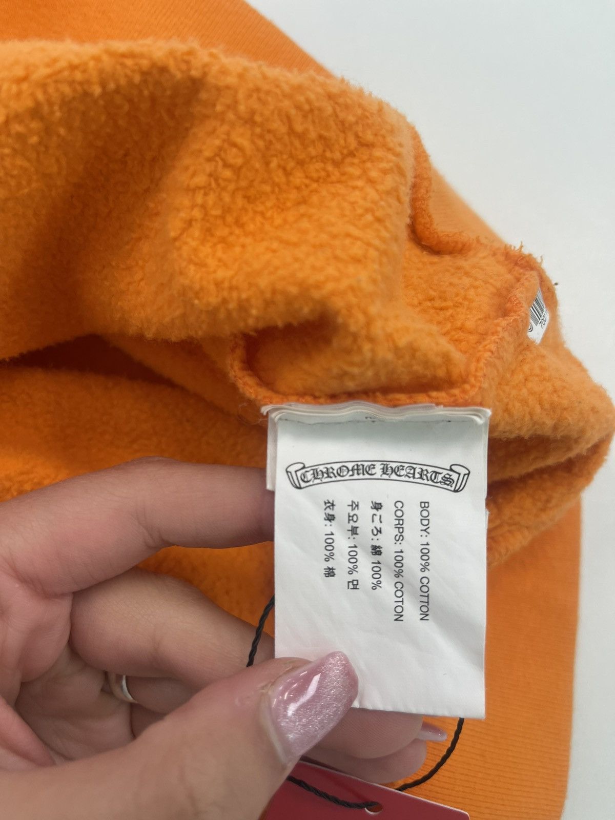 Chrome Hearts × Off-White OFF-WHITE x Chrome Hearts 2018 Hoodie Orange/Black Size US XL / EU 56 / 4 - 4 Thumbnail