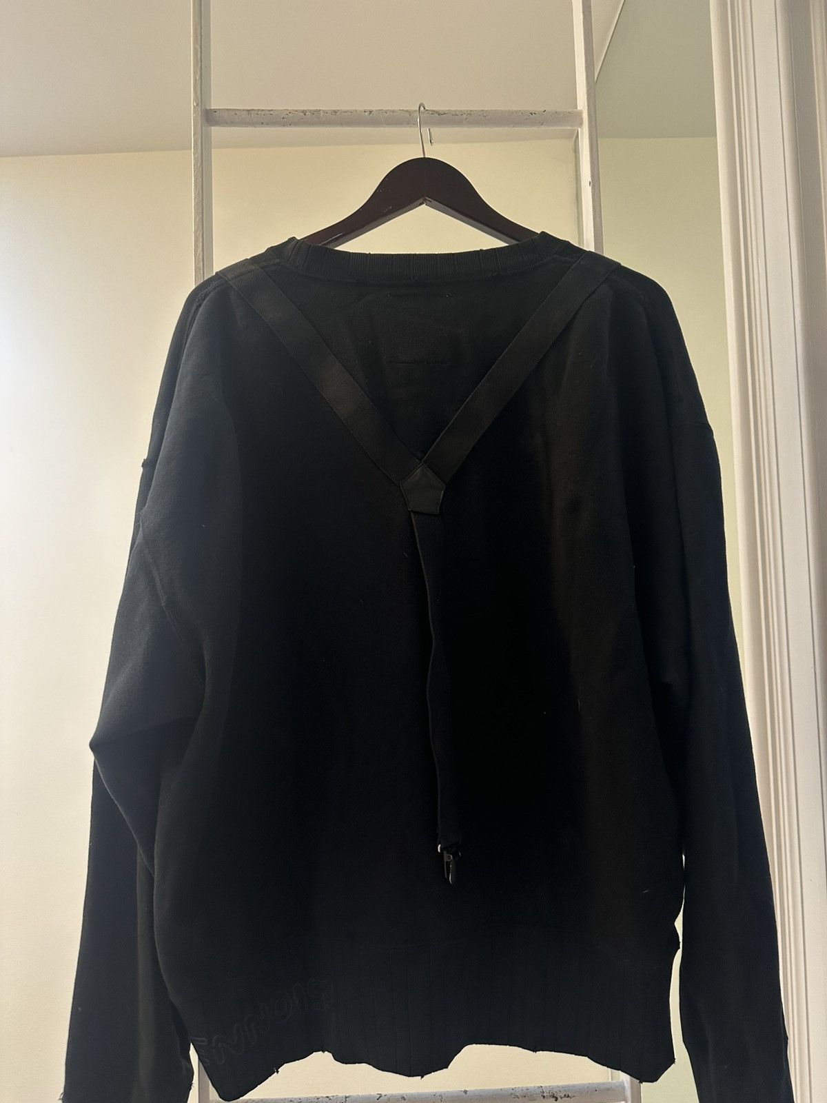 Maison MIHARA YASUHIRO MMY Distressed Suspender Sweatshirt Size US XL / EU 56 / 4 - 2 Thumbnail