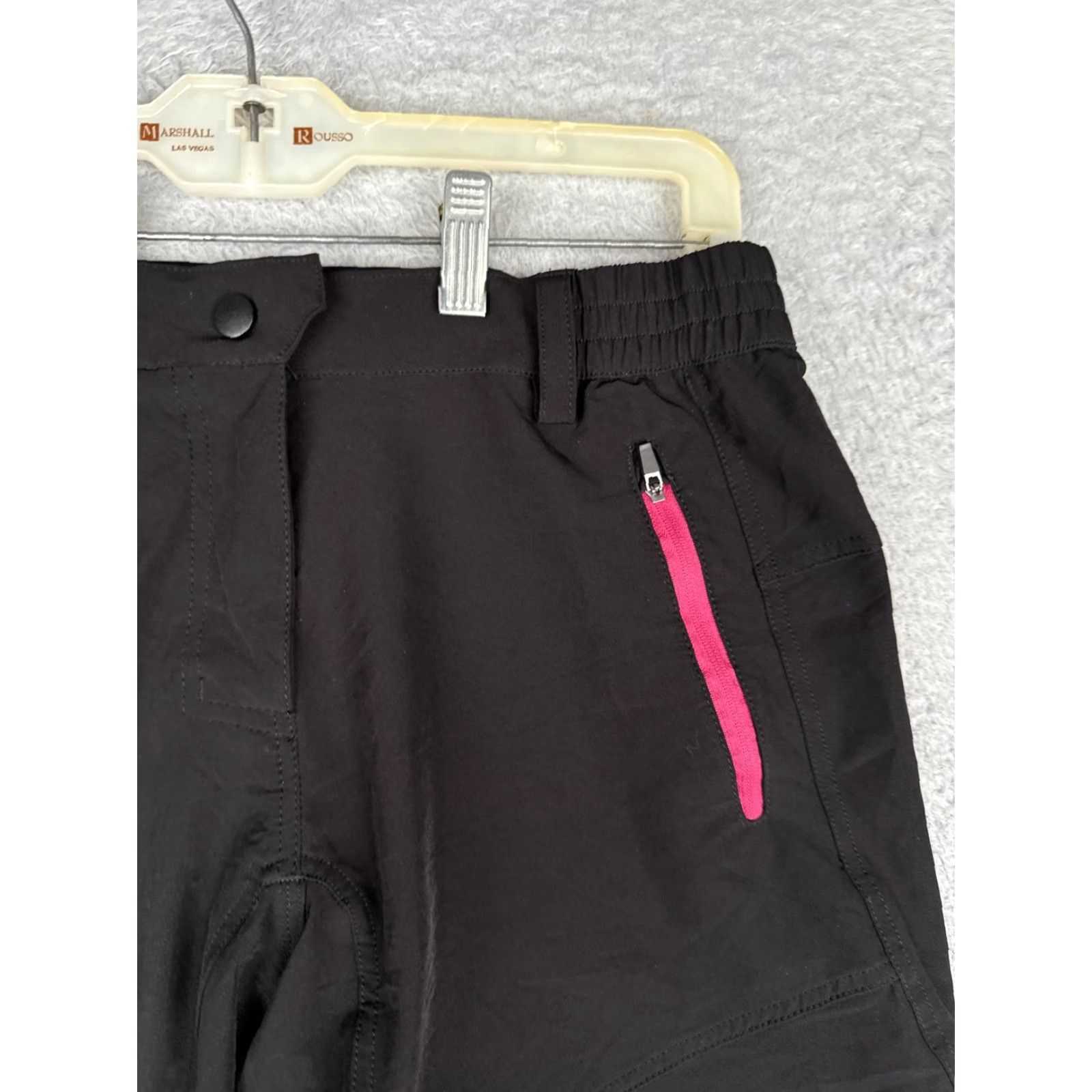 Vintage Friessel Shorts Women S Black Zip Pockets Quick Dry Stretch Polyester Hiking Activewear Summer Mens? Womens Size 28" / US 6 / IT 42 - 5 Thumbnail