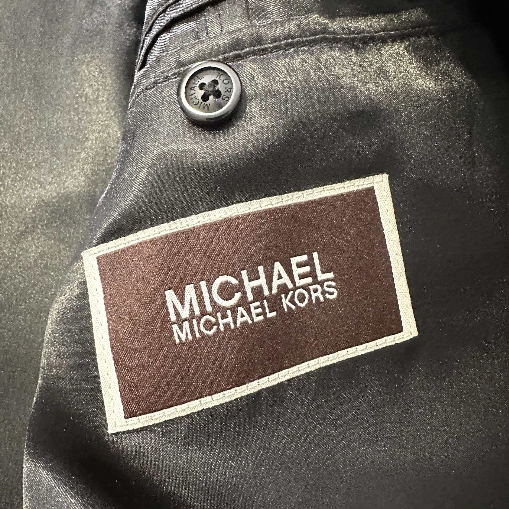 Michael Kors Michael Kors Coat Mens 42L Wool Blend Overcoat Gray Long Solid Coat Mens 42 Size US XS / EU 42 / 0 - 7 Thumbnail