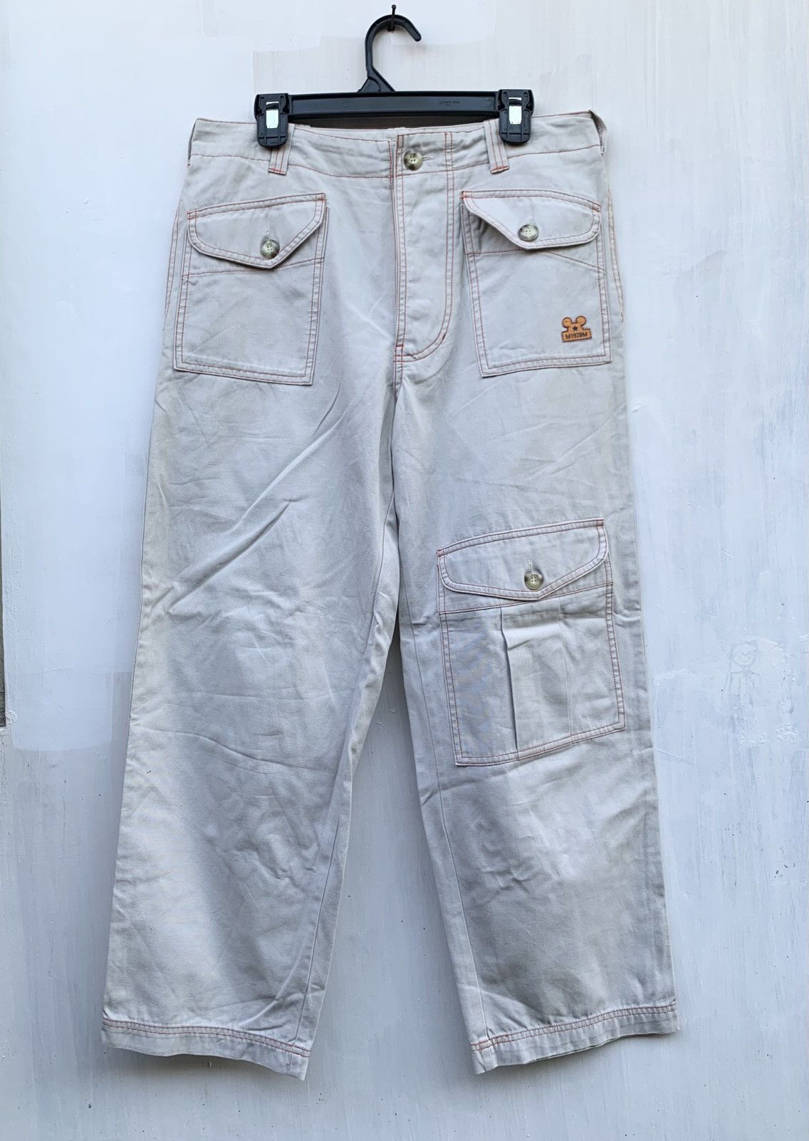 Vintage mickey mouse unlimited multi pocket baggy pant