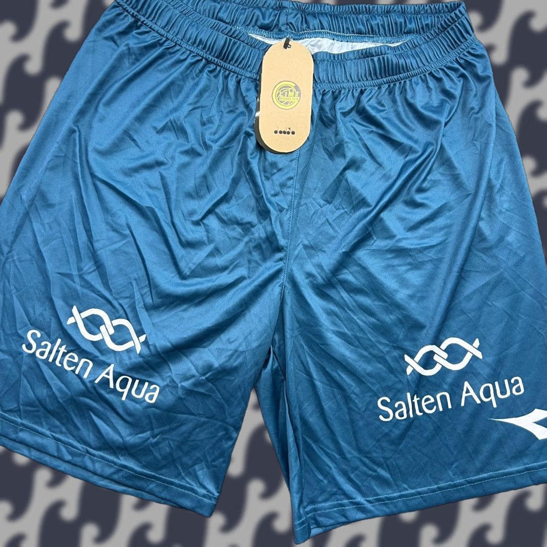 Diadora Diadora FK Bodo Glimt 2021 2022 Away Shorts Large Adult Football Norway Blue Men's Athletic Shorts Size US 33 - 1 Thumbnail