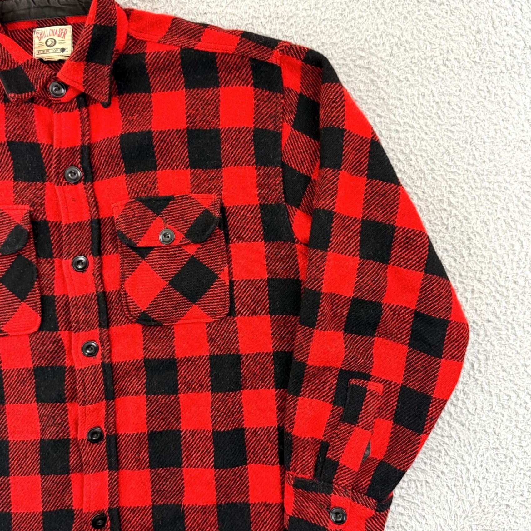 Vintage VINTAGE Chill Chaser Shirt Men XL Red Buffalo Plaid Flannel 80s Long Sleeve USA Size US XL / EU 56 / 4 - 6 Thumbnail