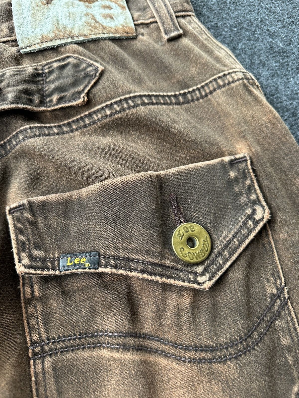 Beauty Beast × If Six Was Nine × Lee Vintage Lee Wide Leg Tapered Nice Faded Colour D254 Size US 32 / EU 48 - 13 Thumbnail