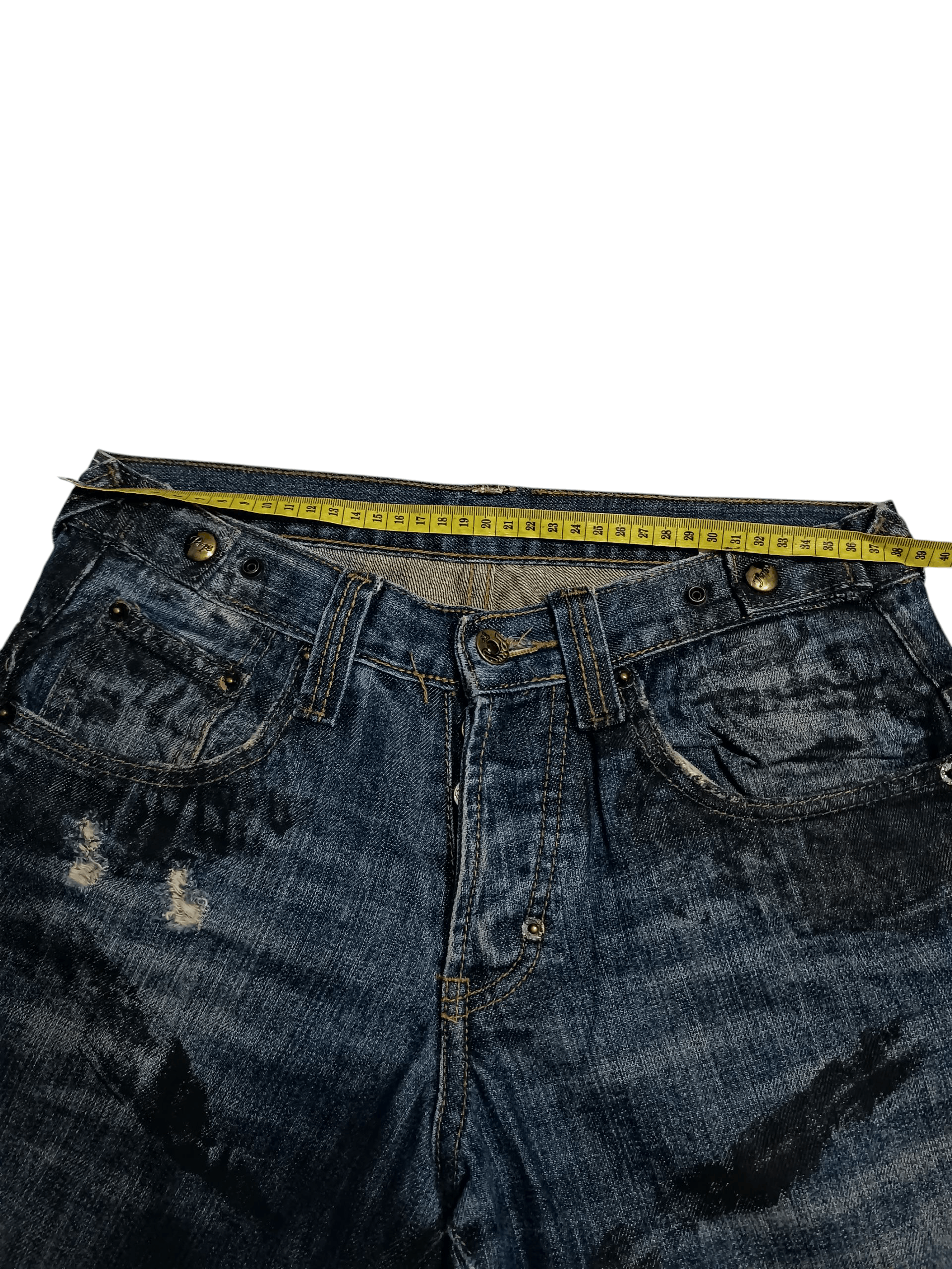 Prps Prps Noir Japanese Denim Distressed Thrashed Crop Fit Size US 28 / EU 44 - 12 Thumbnail