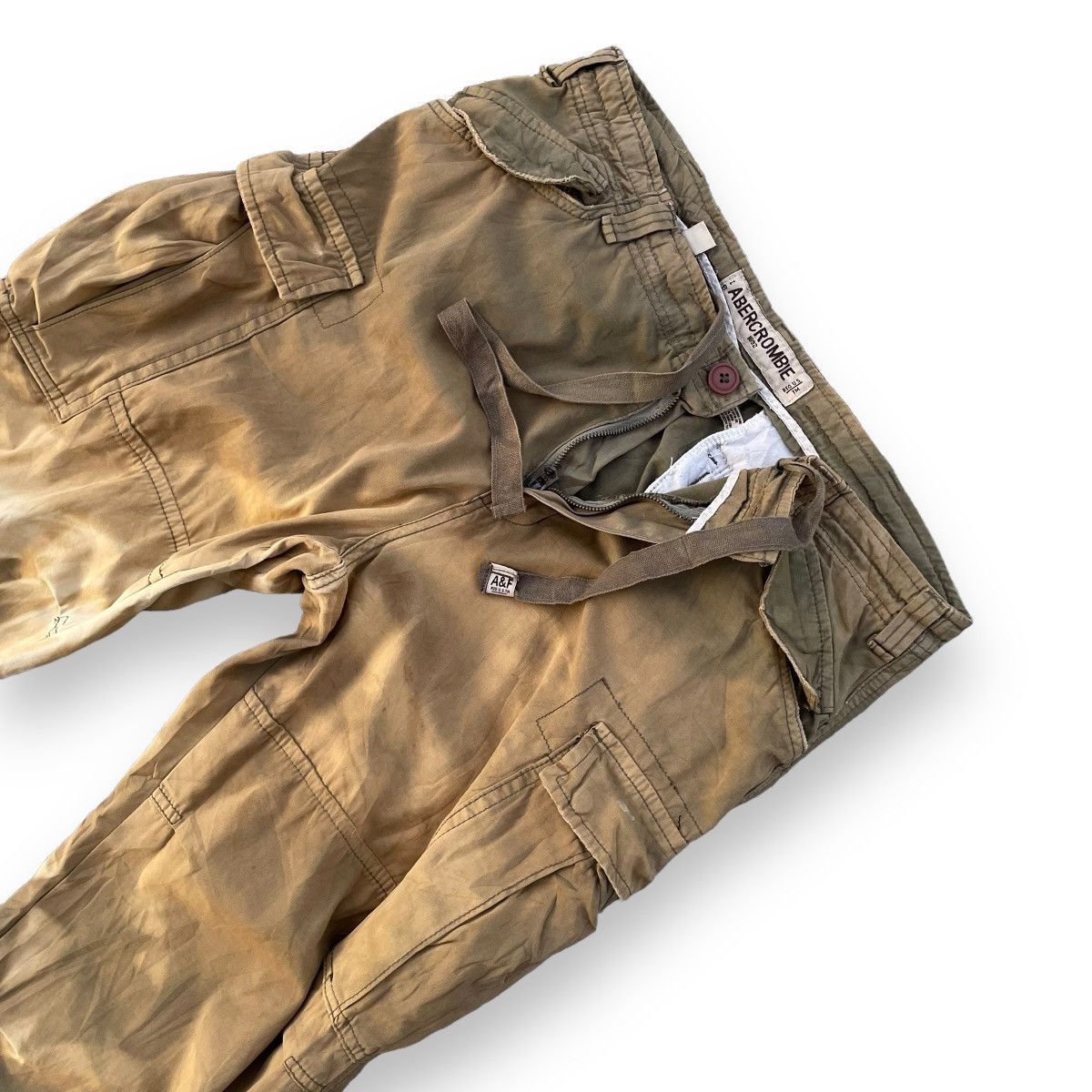 Abercrombie & Fitch Y2K ABERCROMBIE AND FITCH TIE DYE 6 POCkETS CARGO PANTS Size US 33 - 7 Thumbnail