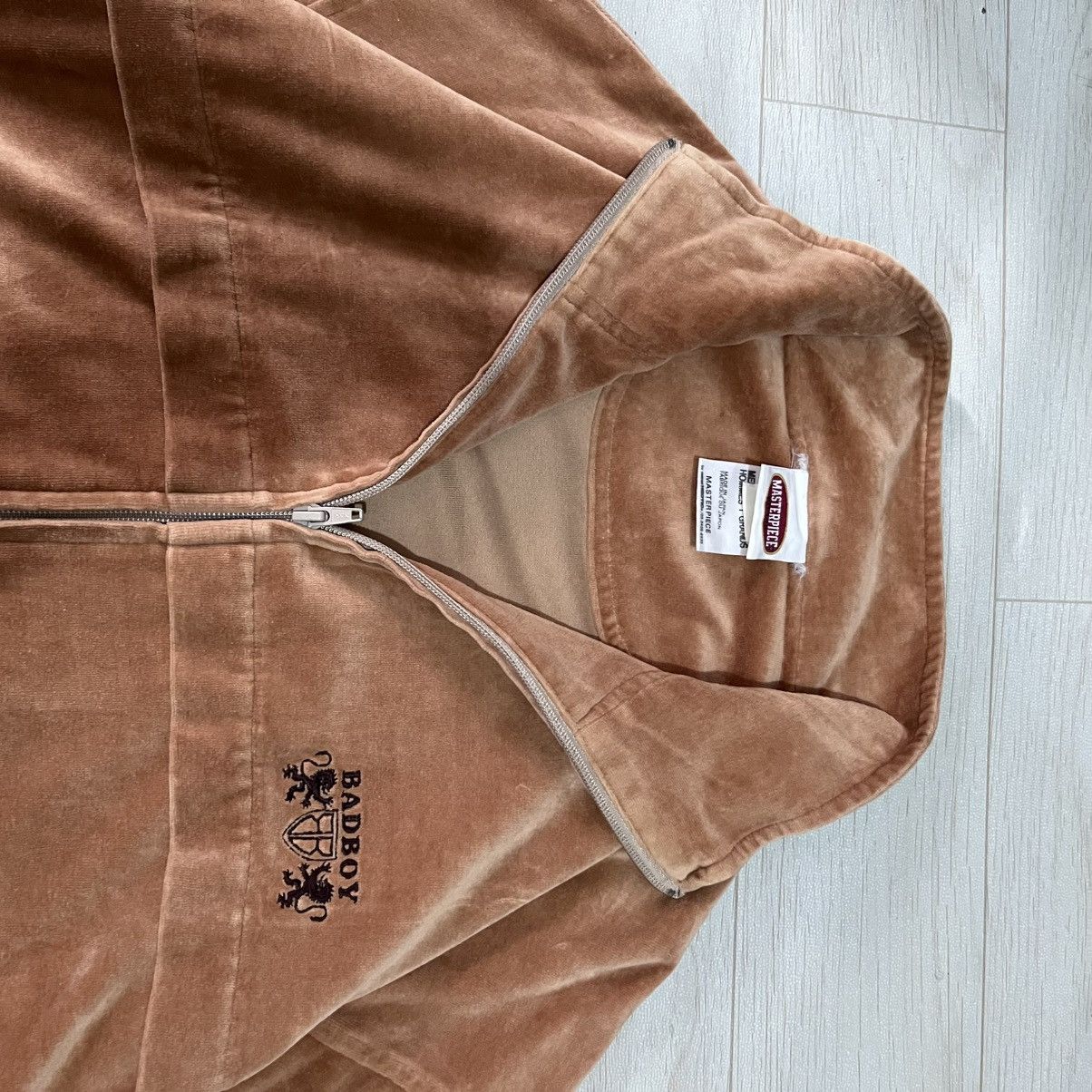 Japanese Brand Masterpiece Mad Hectic velvet jacket zipper up Size US XL / EU 56 / 4 - 4 Thumbnail